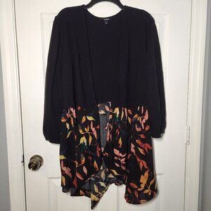Torrid Black and Multicolor Cardigan